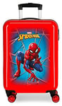 Marvel Spiderman Black Valise Trolley Cabine Rouge 37x55x20 cms Rigide ABS Serrure à combinaison 34L 2,6Kgs 4 roues doubles Bagage à main