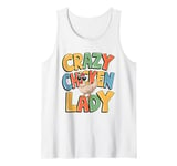 Crazy Chicken Lover Hen Mom, Farm Fresh Eggs Poultry Farmer Tank Top