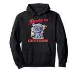 Hangover & Flu s Coffee & Codeine s Funny Alien Cartoon Pullover Hoodie