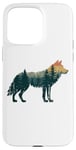 Coque pour iPhone 15 Pro Max Loup Randonnée Chasse Plein Air Camping Forêt Homme Femme Loup