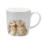 Wrendale The Twits Owl Large Mug, Grey, Fine China, 400ml