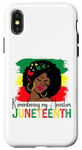 Coque pour iPhone X/XS Juneteenth En souvenir de mes ancêtres Afro Hair Black History