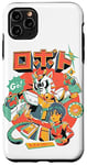 Coque pour iPhone 11 Pro Max Neko Roboto Kawaii Mecha Hero Japonais Dessin Animé Chat Robot