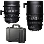 SIGMA 18-35 T2 F/VE + 50-100 T2 F/VE + VALISE