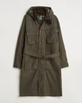 Polo Ralph Lauren Stewart Belted Coat Oil Cloth Green