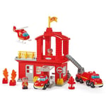 Ecoiffier Jouets 2980 - Caserne des Pompiers - Abrick - Jeu de Construction pour Enfants - Dès 18 Mois - Fabriqué en France