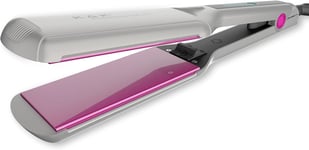 K&K 2.24 Inch Extra Wide Plate Hair Straighteners Pro-Ceramic Coating Titanium