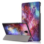 Coque pour Samsung Galaxy Tab S4 10.5 SM-T830/T835/T837, Étui magnétique anti-rayures avec fonction crayon (Interstellar)