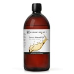 n2 Aromatherapy Sweet Almond Oil - 900ml – For Skin, Hair, Massage, Nails,