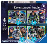 Ravensburger Disney Pixar Buzz Lightyear Jigsaw Puzzles for Kids Age 3 Years Up - 4 in a Box (12, 16, 20, 24 Pieces)