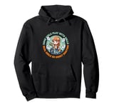 Ghost Hunting Girl Cartoon Design with Whimsical Vibes Pullover Hoodie