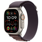 Alpine Loop Band pour Apple Watch Series 1 á 10 / SE / Ultra (2) (44/45/46/49 mm) - Taille L - Indigo - Neuf