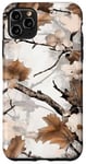 Coque pour iPhone 11 Pro Max Blanc minimaliste floral peau de grenouille Ozark Timber Duck Camo