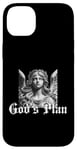 Coque pour iPhone 14 Plus Statue d'ange God's Plan – Pour homme, femme, adolescent