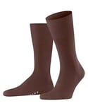 FALKE Men's Airport M SO Wool Cotton Plain 1 Pair Socks, Brown (Cinnamon 5186), 8.5-9.5