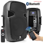 Pair Vonyx Active Powered DJ PA Speakers Wireless Bluetooth 12" 1200W SSC2748