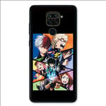 Cokitec Coque pour Xiaomi Redmi Note 9 - Manga My Hero Academia Noir