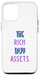 Coque pour iPhone 12/12 Pro The Rich Buy Assets Nice Money Citation sur les flux de trésorerie