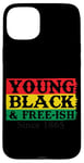 Coque pour iPhone 15 Plus Young Black & Free-Ish depuis 1865