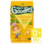 Organix Goodies Organic Cheese & Herb Puffs 4 x 15g - Pack of 6