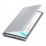 Original Samsung Galaxy Note 10 LED View Wallet Case - EF -NN970PSEGWW - Silver