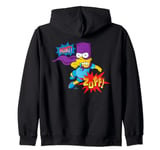 The Simpsons Bart Simpson Bartman Super Hero Sound Effects Zip Hoodie