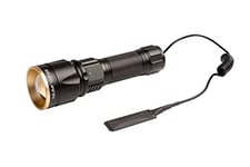 NUM'AXES - Lampe Torche à LED 3 Couleurs Rechargeable LMP1019 + 2 Interrupteurs - Puissance Max. : 1000 lumens - Distance d'Éclairage Max. : 400 m - 5 Modes de Fonctionnement