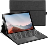 Coque pour Microsoft Surface Pro 7+(2021)/Surface Pro 7(2019)/Surface Pro 6(2018)/Surface Pro 5(2017)/Surface Pro 4,Angle de Vision réglable,Compatible avec Le Clavier Type Cover