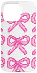 iPhone 15 Pro Max Pixel Pink bows bows Video Game bow for women and girls Case