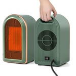 Mini Chauffage d'appoint Electrique Portable,Petit Radiateur Soufflant Economie d'énergie PTC Ceramique,Silencieuse Chauffage Cinétique 2 Modes