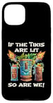 Coque pour iPhone 15 Plus Torche Tiki Polynésienne Tiki Bar Exotique Hawaïen Luau Cocktail