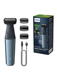 Philips Series 3000 Cordless Body Groomer With Intimate Trimmer &Amp; Skin Protect Technology - Bg3027/05