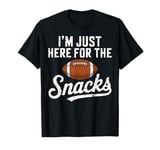 I'm Just Here for the Snacks Funny Football Game Vintage T-Shirt