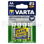 4 x Varta AA 2100mAh batteries Rechargeable Ni-MH 1.2V HR6 LR6 Stilo Accu Power