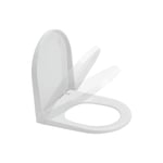 QeramiQ Comfort Compact WC suspendu sans bride avec abattant frein de chute et déclipsable blanc