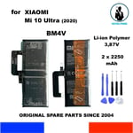 BATERIA GENUINA OEM XIAOMI Mi 10 ULTRA BM4V  BM 4V 4500mAh ( 2 x2250 ) 3,87V