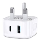 USB C Plug,20W Type C Wall Charger Plug Fast Charge for iPhone 15/15 Pro/15 Plus/15 Pro Max/14/14 Pro/14 Pro Max/13/13 Mini/13 Pro/13 Pro Max/12/12 Pro/11/11Pro//iPad Pro USB-C Port Power Adapter