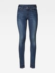 Midge Zip Skinny Wmn Blue G-Star RAW