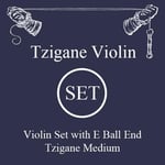 LARSEN STRINGS Cordes Violon Tzigane Jeu de cordes multifilaments âme E Acier Boule medium