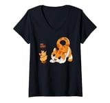 Womens Uh... Woof? Funny Cat And Mouse - Dog Lover V-Neck T-Shirt