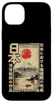 Coque pour iPhone 14 Plus Anime Ukiyo-e japonais traditionnel sur bois du Mont Fuji