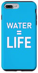 Coque pour iPhone 7 Plus/8 Plus Water = Life Eau = vie, l'eau c'est la vie, l'eau est la vie