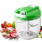 DDUP Multi-Function Manual Food Chopper,Manual Processor 900 Ml-green 