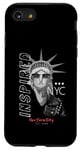 Coque pour iPhone SE (2020) / 7 / 8 Cool New York City New York Statue de la Liberté Drapeau USA