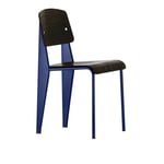 Vitra - Standard, Prouvé Bleu Marcoule, Dark Oak - Matstolar - Jean Prouvé - Träfärgad - Metall/Trä