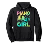 Music Lover Keyboard Pianist Funny Piano Girl Musician Gifts Pullover Hoodie