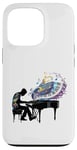 Coque pour iPhone 13 Pro Piano Piano Jouant Piano Joueur Art