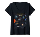 Womens Solar System T Shirt - Perfect Space Enthusiasts Gift Tshirt V-Neck T-Shirt