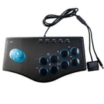 Style De Peau De Serpent Contrôleur De Jeu D'arcade Rétro À Bascule, Joystick Usb Pour Ps2 / Ps3 / Pc / Android Smart Tv, Vibrateur Intégré, Joystick À Huit Directions