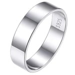 Bague Homme Argent 925 5 mm 49-Mini Anneau Couple Pouce Alliance Bagues Mariage Petit Cercle Fille Bijou Fiancaille Cadeau Garcon Jeune Ado